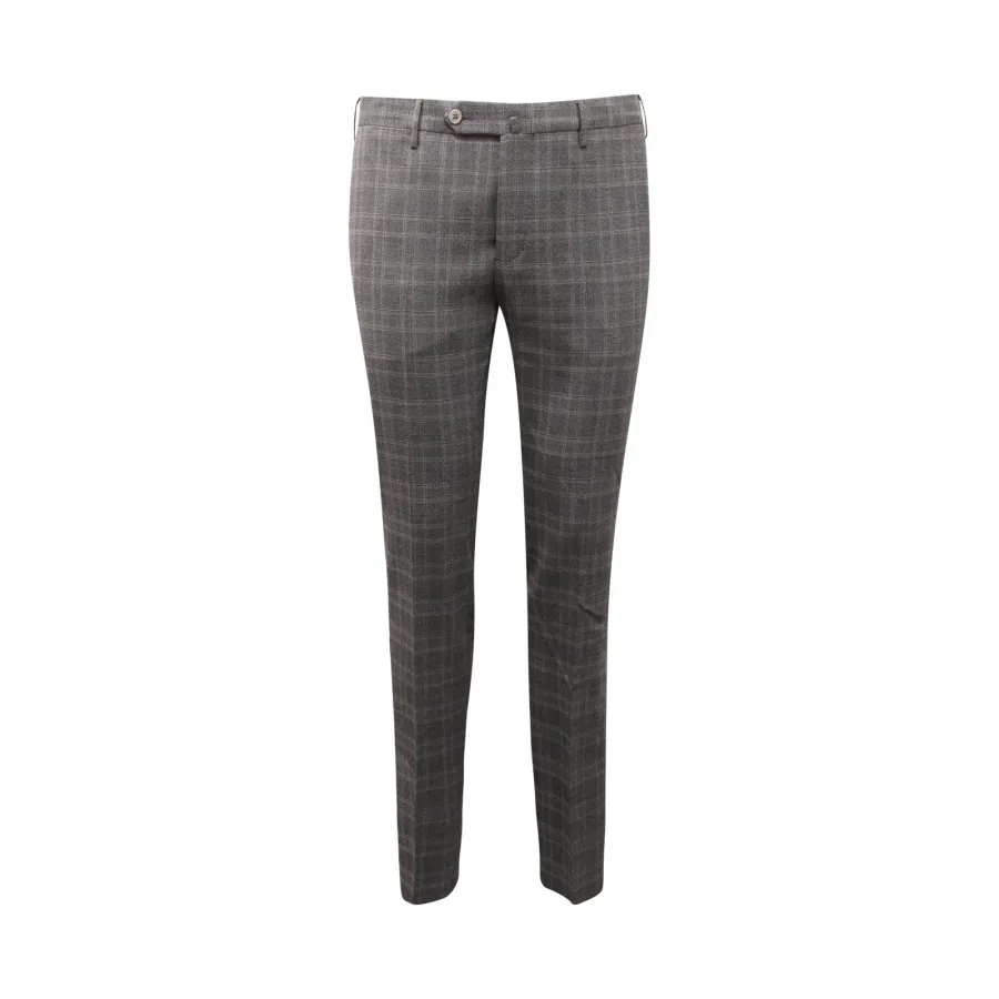0033AR pantalone uomo PT TORINO SKINNY man wool blend trousers grey